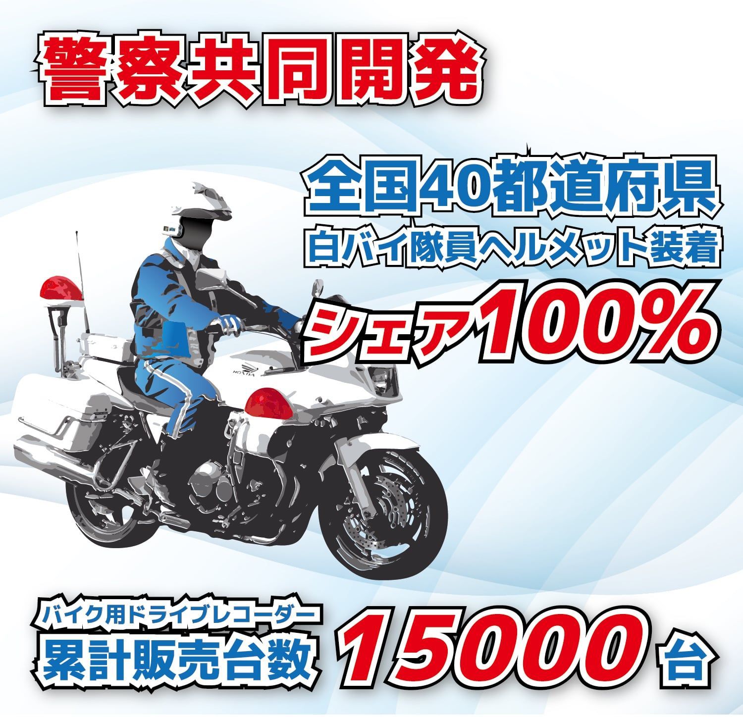 バイク用ドライブレコーダー BS-9b-16G マイクロ16GBSD付 防水 IP65 