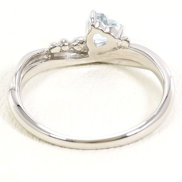 PT900 リング ring 指輪 8号 アクアマリン 総重量約2.5g - メルカリ