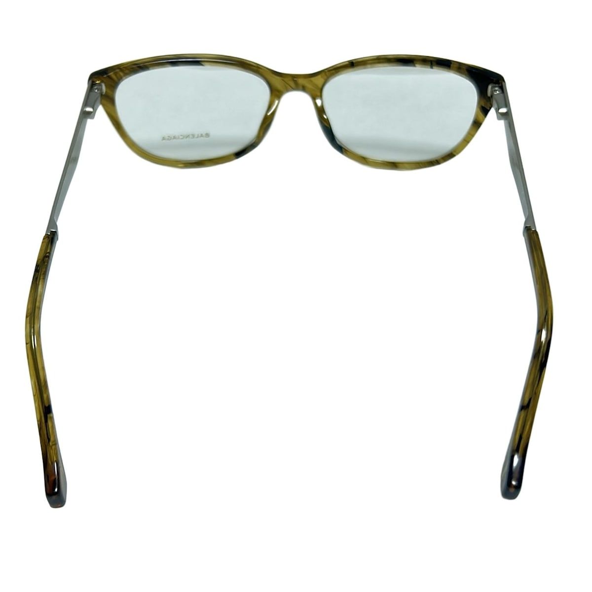 BALENCIAGA(バレンシアガ) メガネ - BA5041-F クリア×カーキ×シルバー  