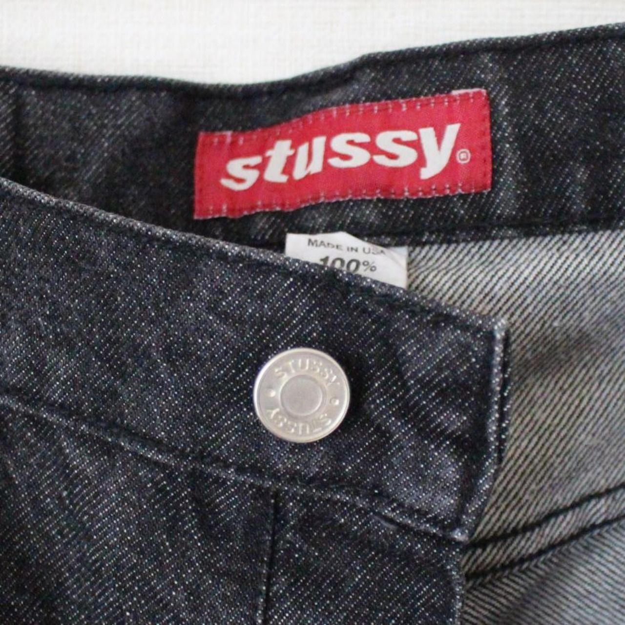 stussy ステューシー 90s デニムパンツ USA製 ブラックデニム 34 （w 