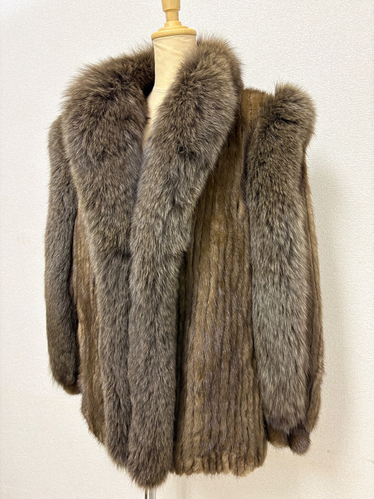 SAGA MINK ミンクコート フォックス リアルファー C25102629