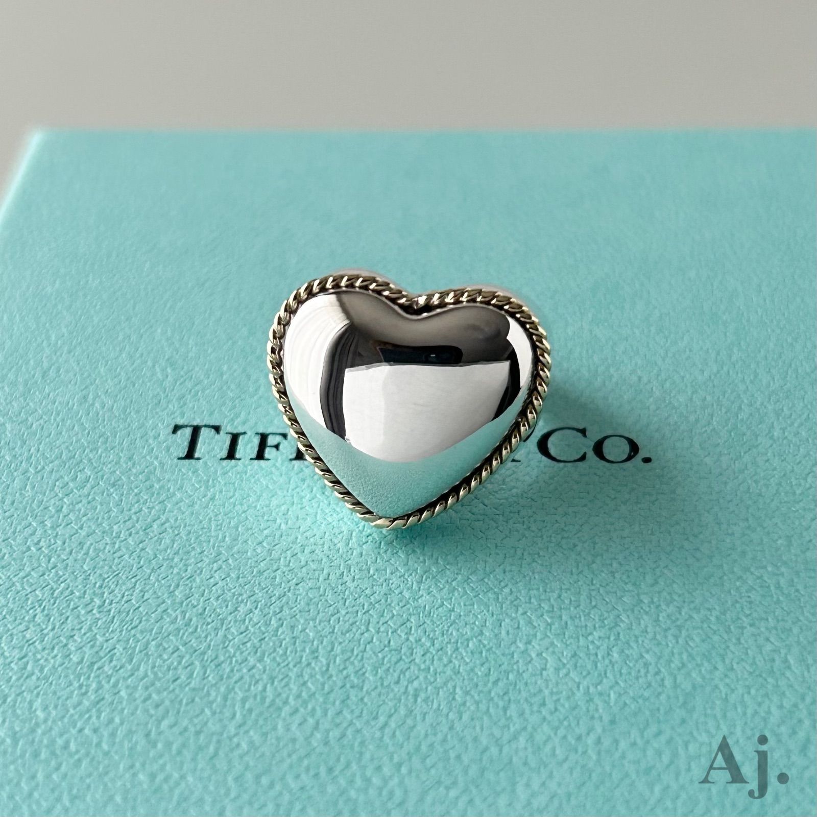 ティファニー ハート コンビ リング フルハート ヴィンテージ 指輪
