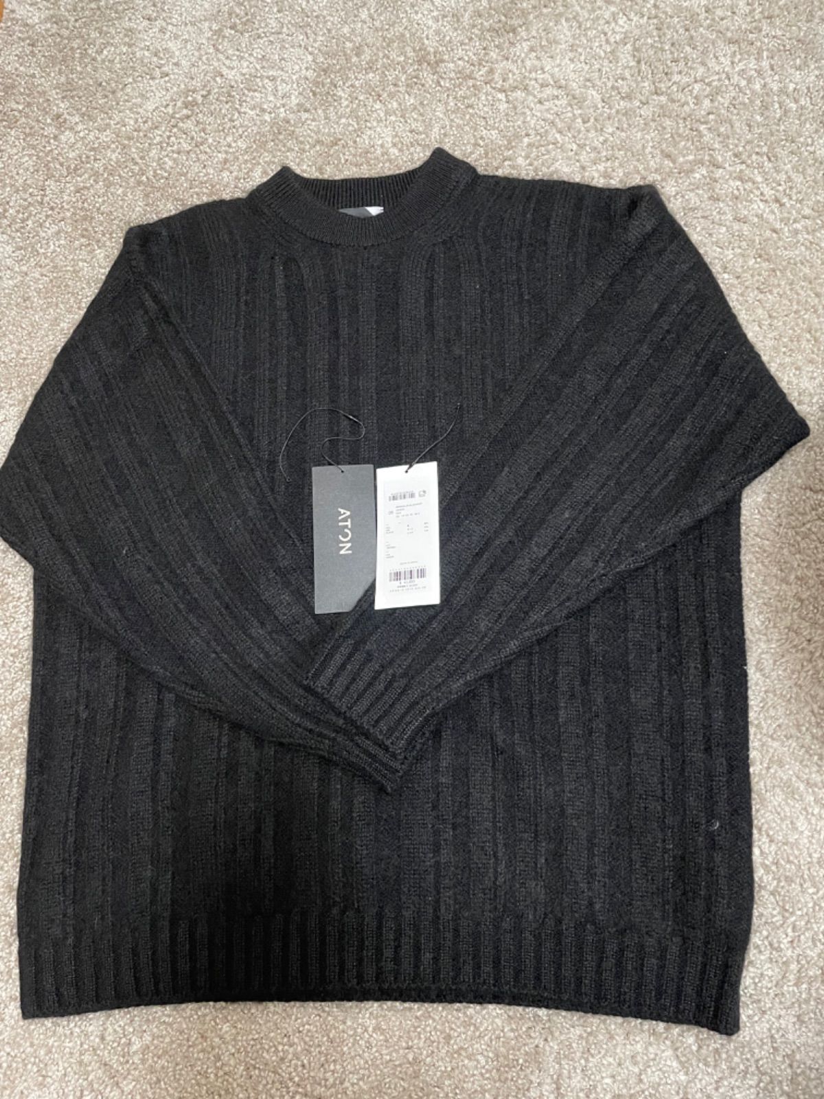 MOHAIR SILK SHAGGY RANDOM RIB CREWNECK - メルカリ