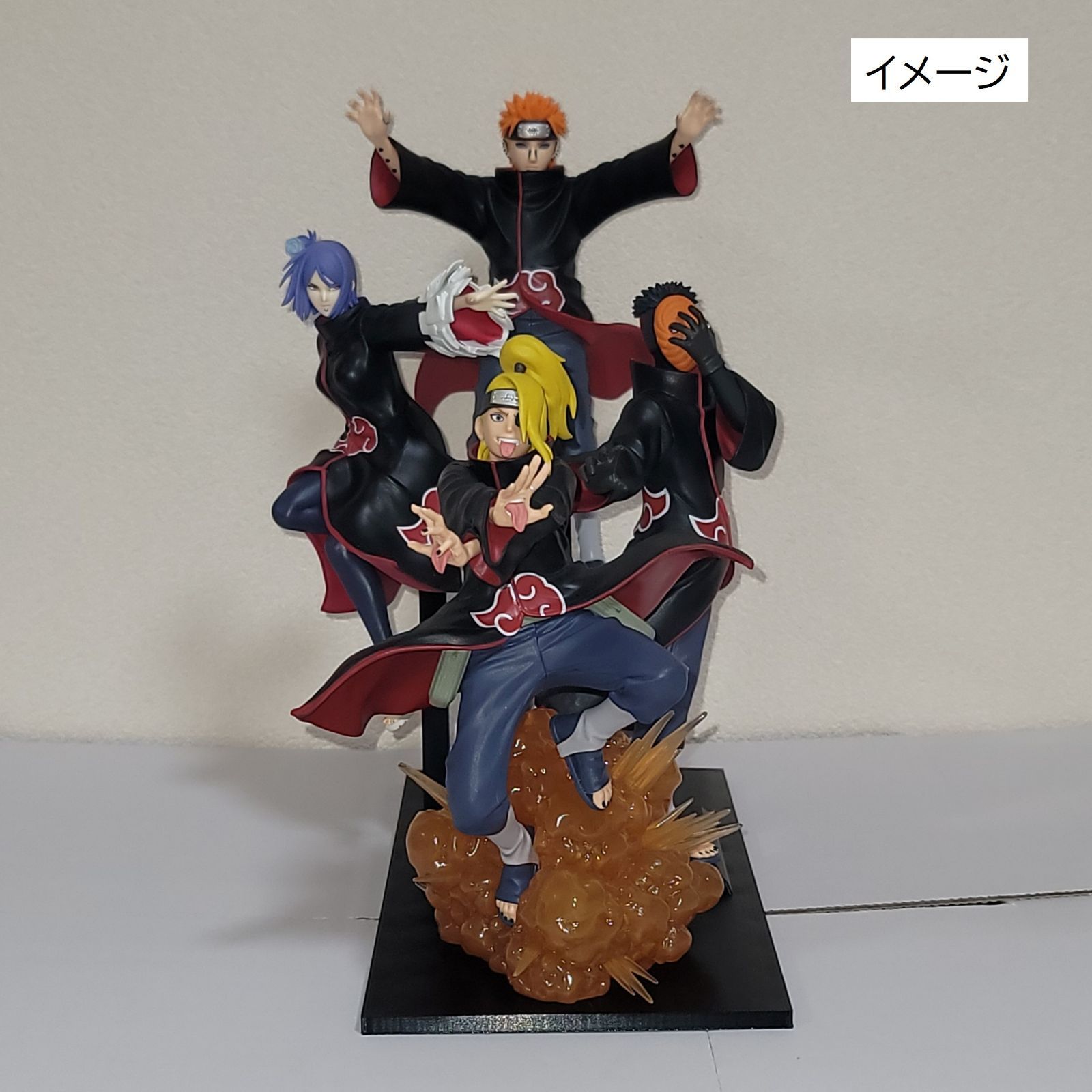 NARUTO フィギュア トビ 飛段 暁 ルームライト 4個セット NARUTO疾風伝 VIBRATION STARS 飛段 角都 暁 ルームライト