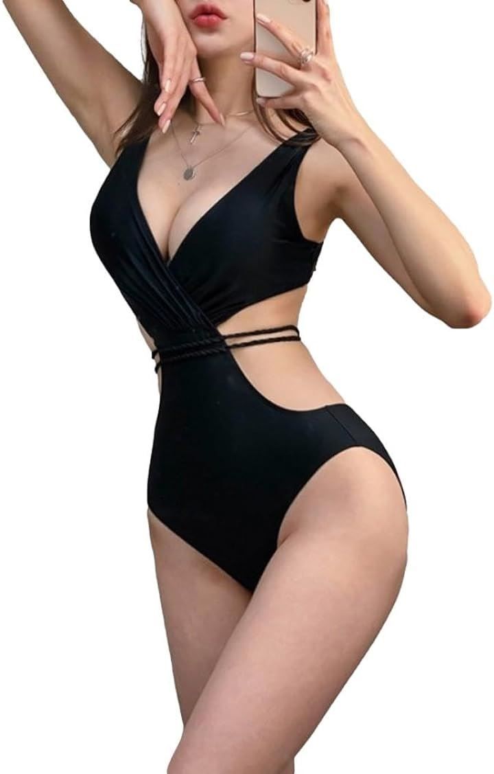 ISLAYCAOLILA モノキニ 水着 ワンピース ビキニ スイムドレス