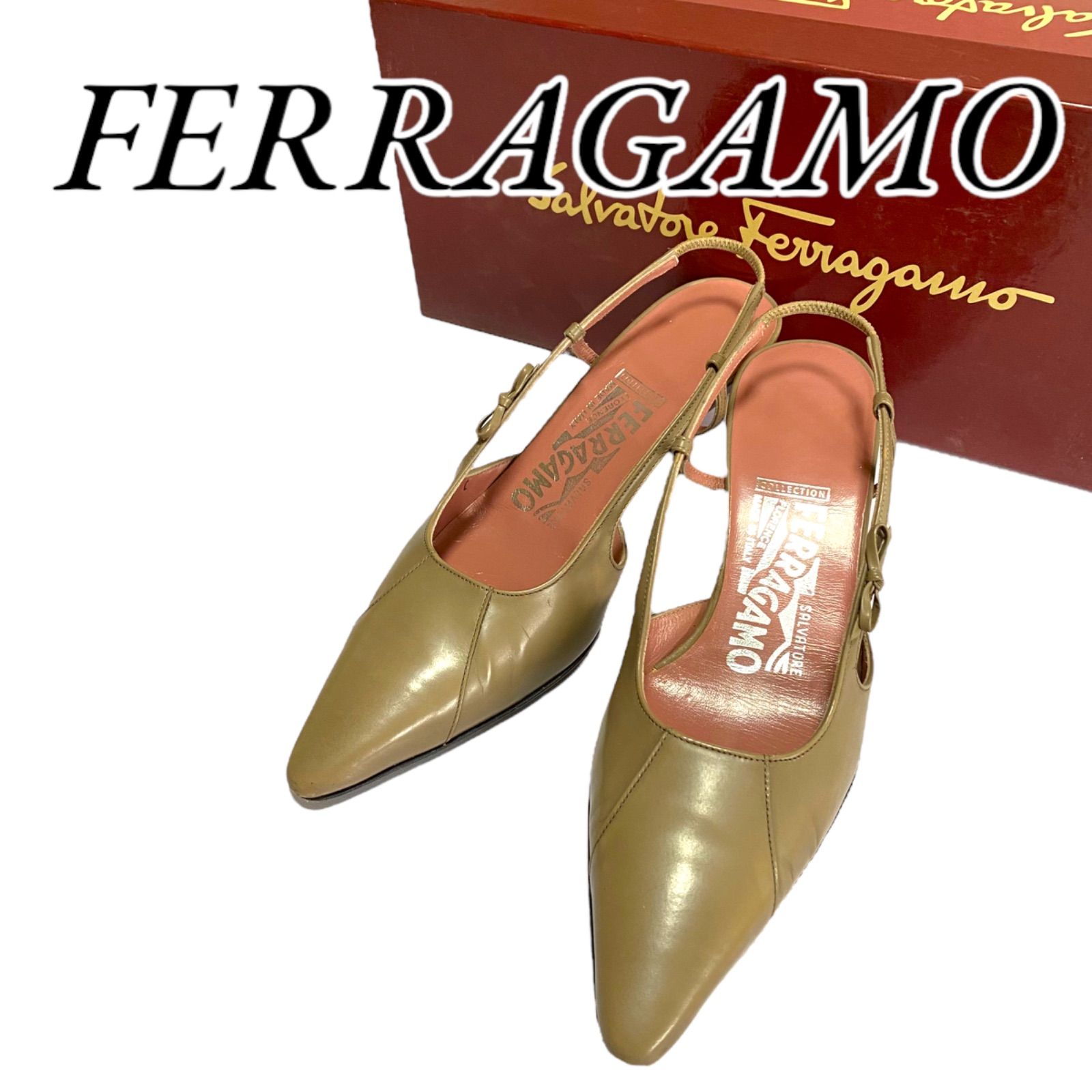 SALVATORE FERRAGAMO サルバトーレフェラガモ ミュール パンプス