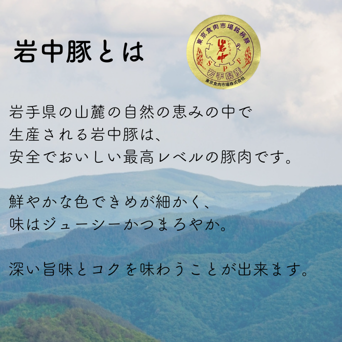 【岩手県産】岩中豚切り落とし500g お試しサイズ