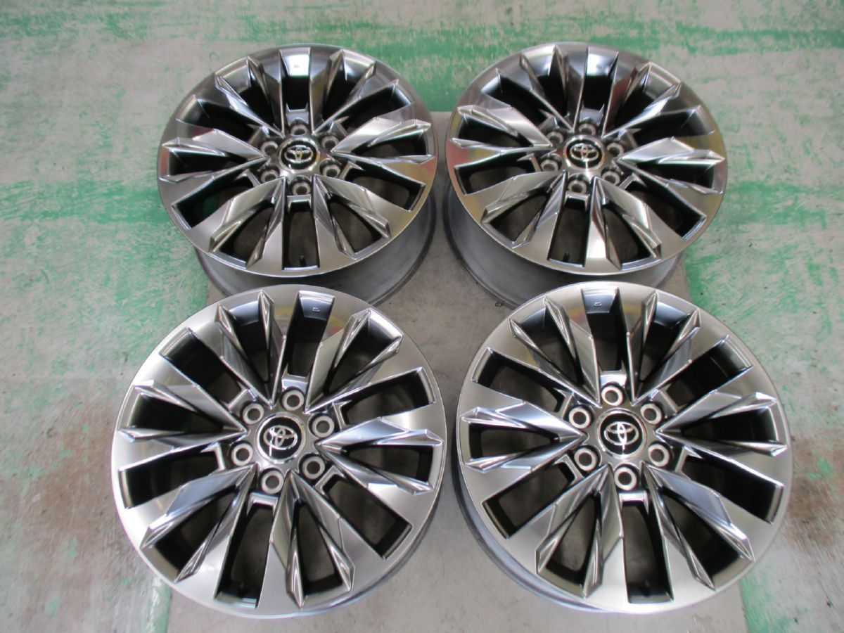 トヨタ ランドクルーザー 300 zx 純正アルミホイール 20インチ 8J 60 6H 139.7 4本 新車外し 20648 インボイス発行