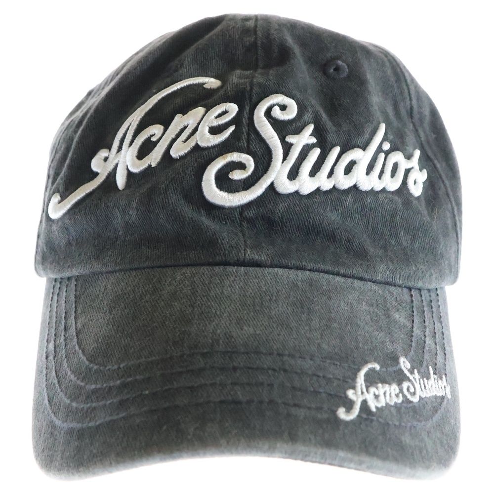 アクネストゥディオズ Acne Studios　デニム　ロゴキャップ Acne studios】アクネ キャップ ロゴ デニム ブルー (Acne