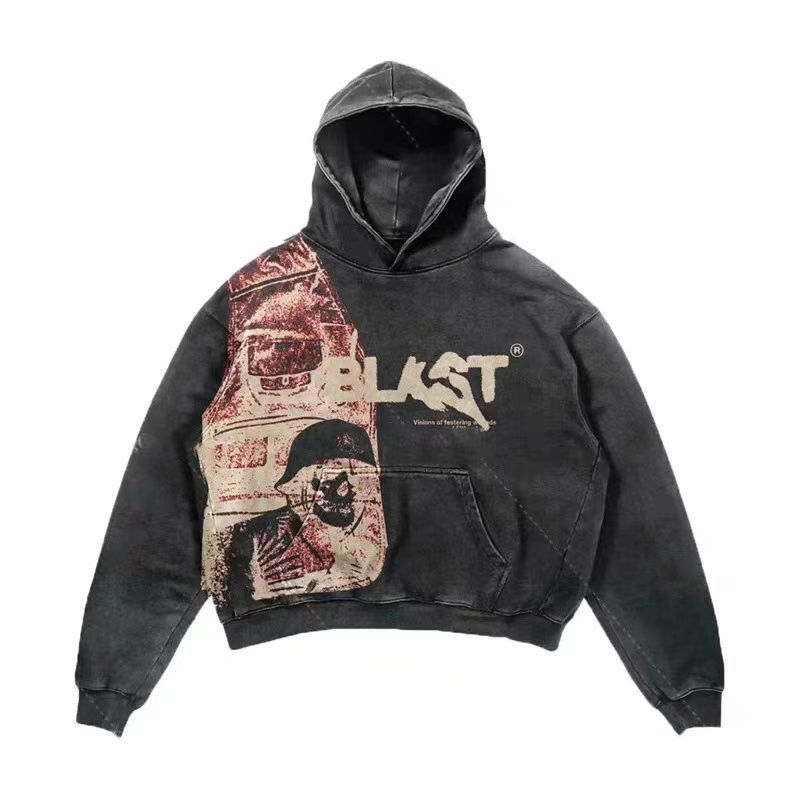 bless u antimid ideaswam punkandyo激似パーカー 3 (Punk print 