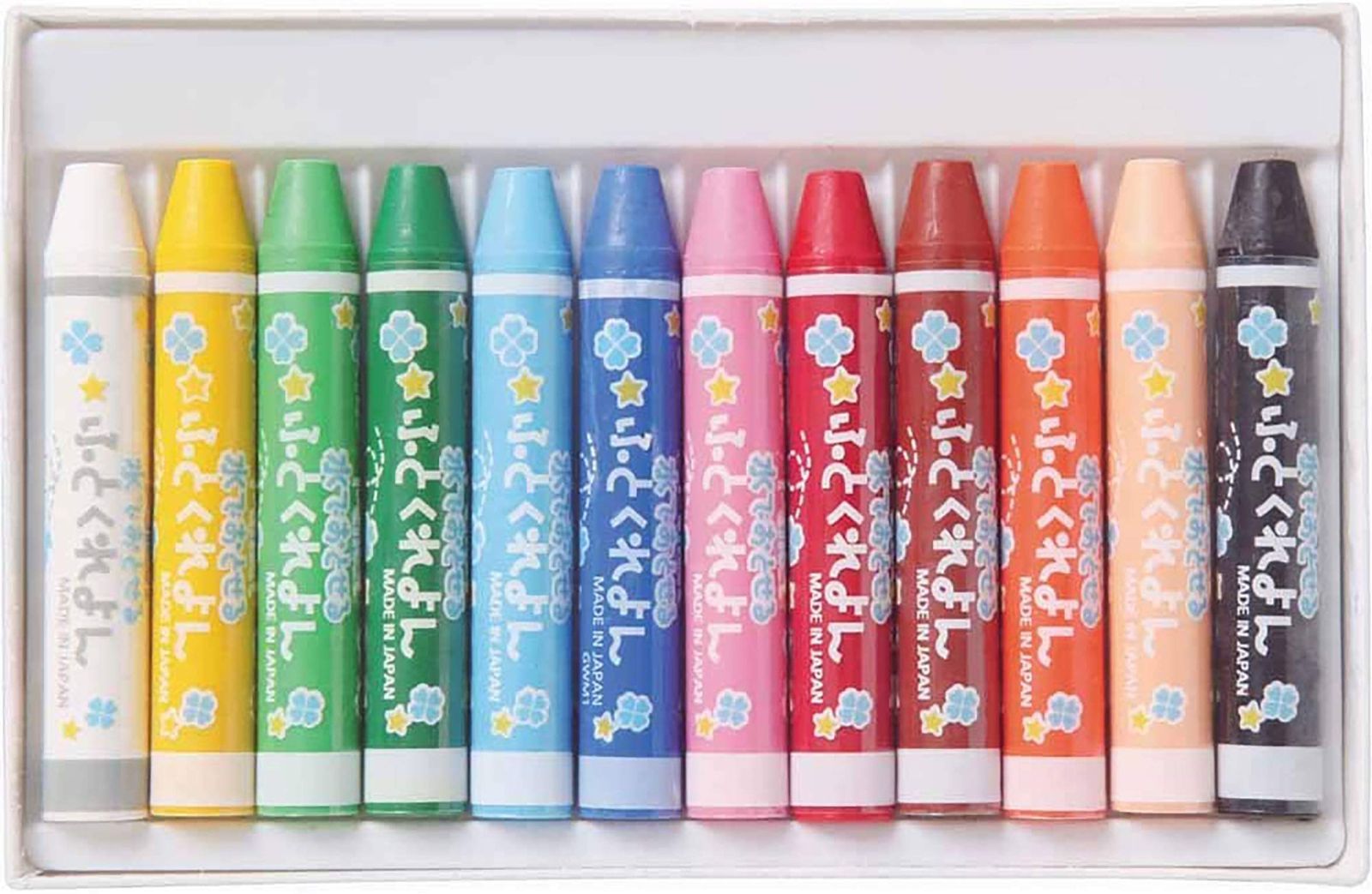  GWM 1 12 水でおとせるふとくれよん クレヨン ぺんてる クレヨン 筆記具