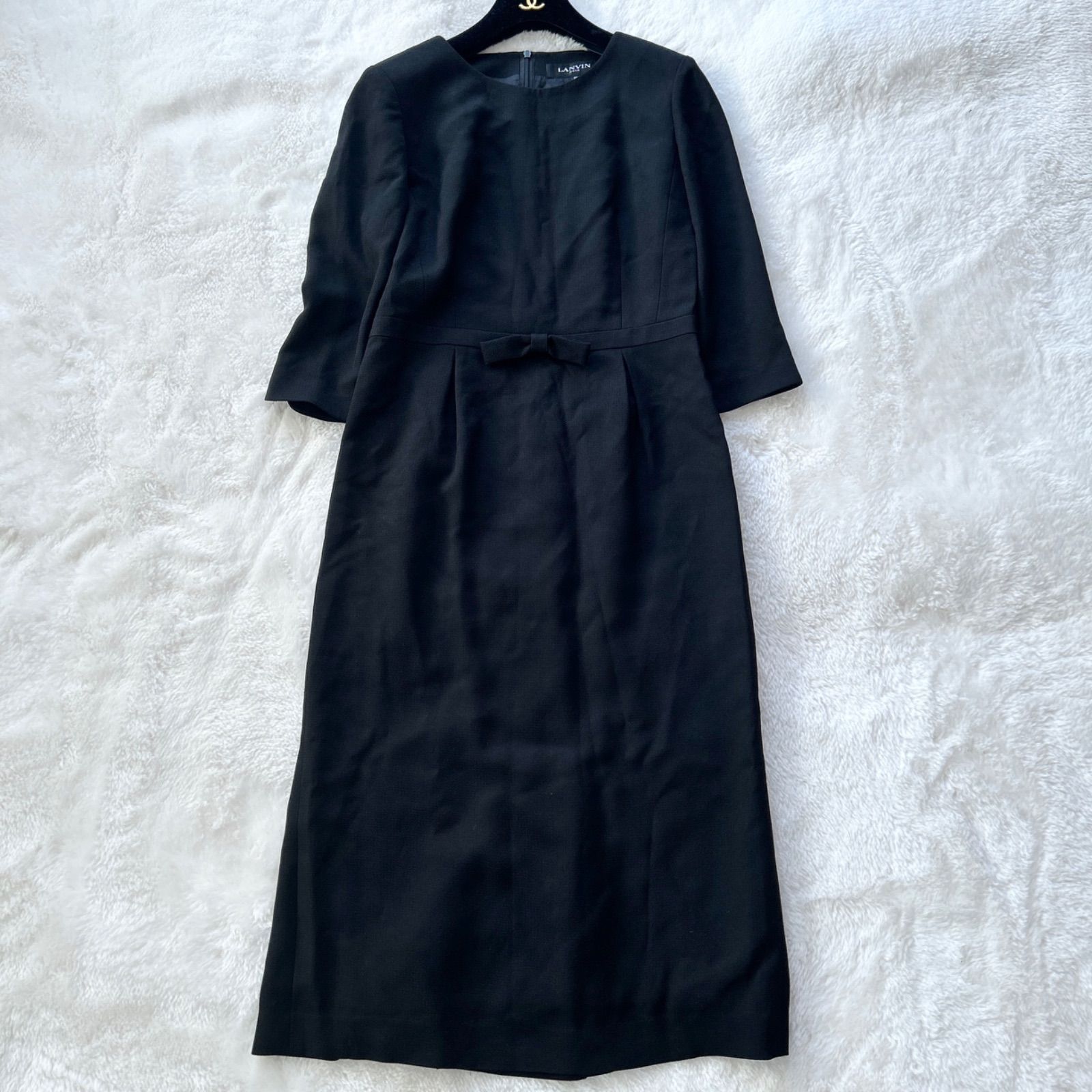 東京ソワール LANVIN 36 38 ジャケット ワンピース LANVIN noir