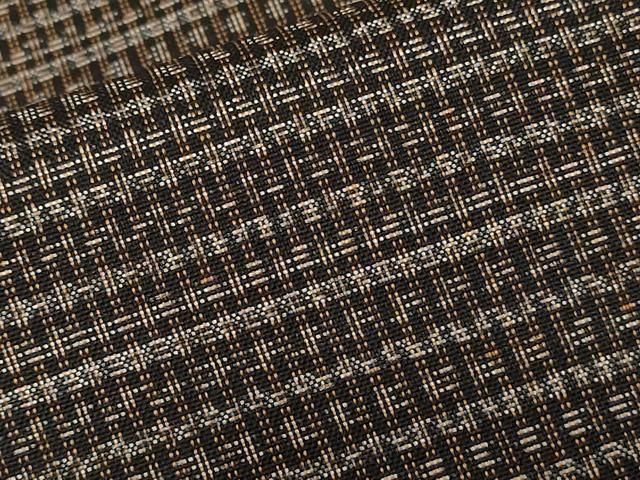 平和屋着物▽男性 紬 単衣 アンサンブル 革色 正絹 逸品 CAAW1536xi 平和屋 