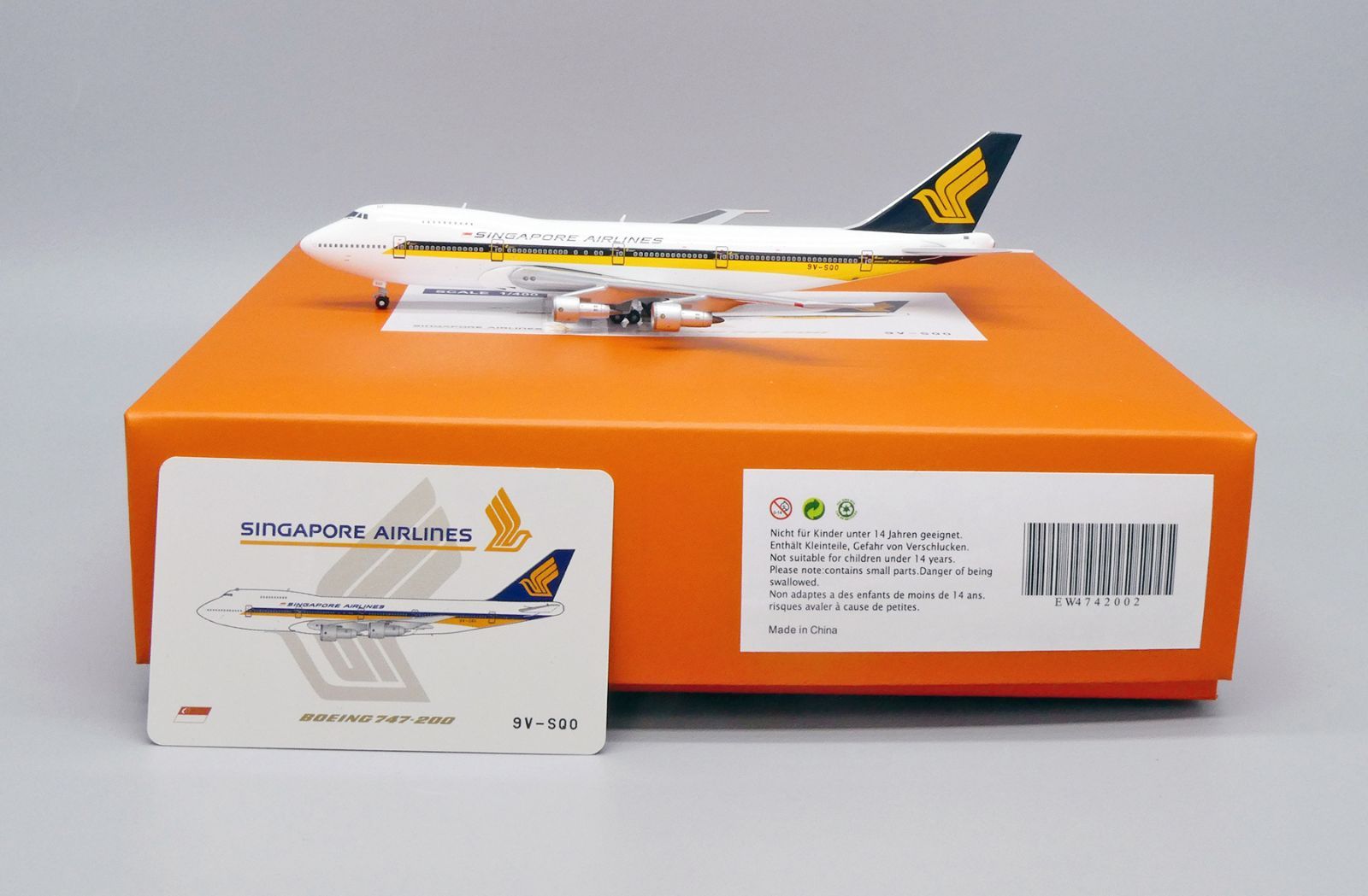 JC Wings 1:200 シンガポール航空 B747-200 9V-SQO SQ Wings 1:200 シンガポール航空 B747-400 9V-SPK - メルカリ