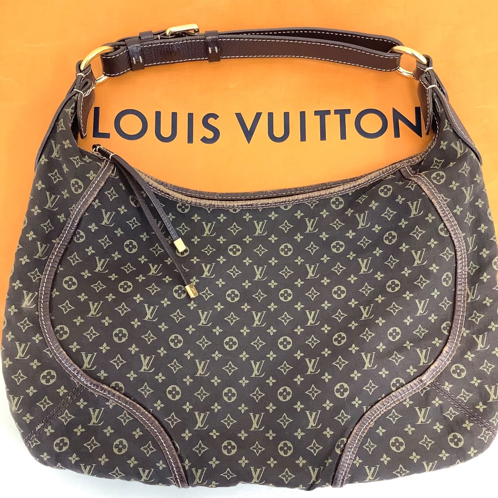 LOUISVUITTON ルイヴィトン マノンMM ミニラン エベヌ モノグラム 