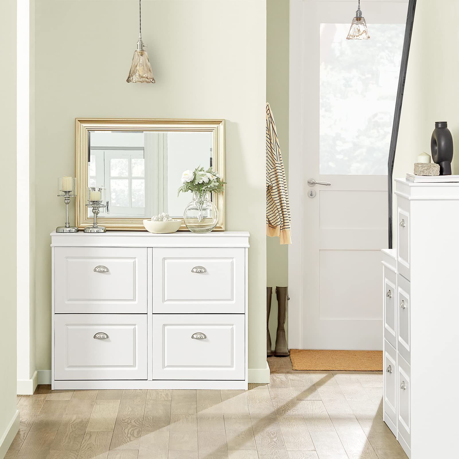 フラップ扉 靴箱