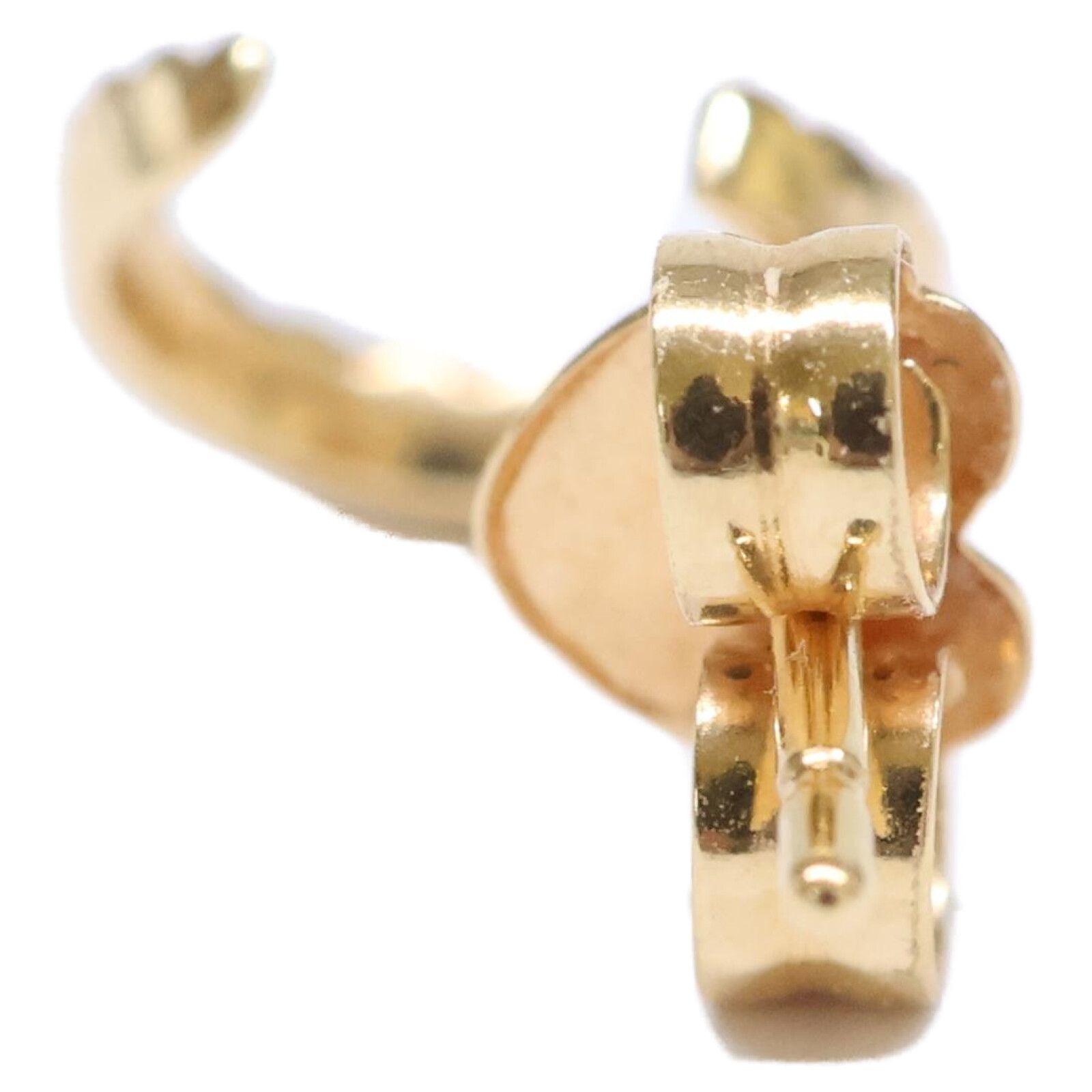 STAR JEWELRY スタージュエリー K18 0.03 DIAMOND MOON PIERCED