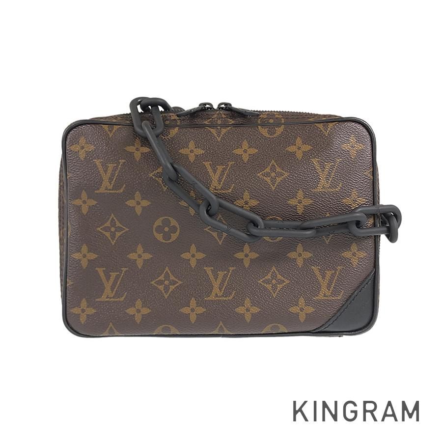 ルイ・ヴィトン LOUIS VUITTON モノグラム ユティリティ フロントバッグ M44468 ブラウン PVC ショルダーバッグ fhb【中古】