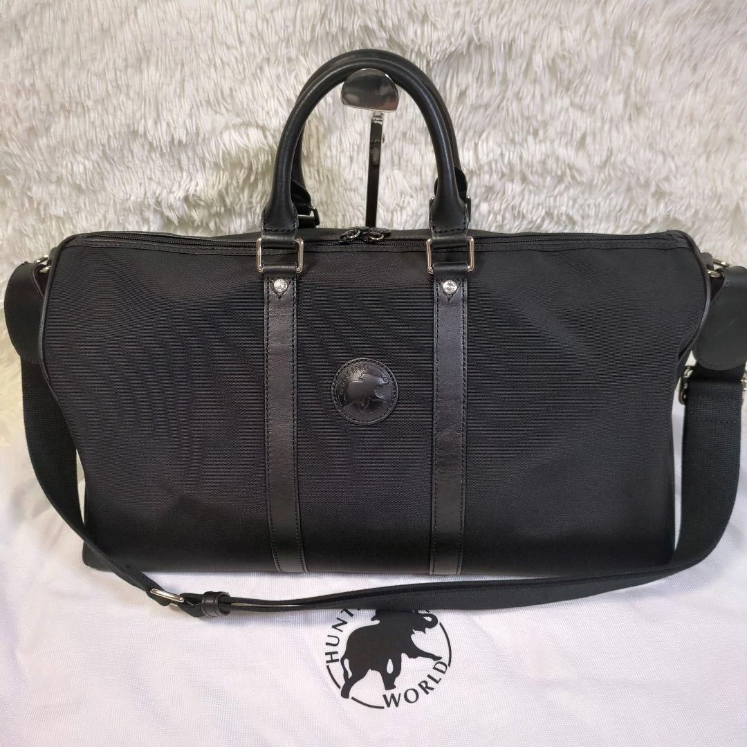 HUNTING WORLD メルセデスベンツコラボ ボストンバッグ 黒 HUNTING