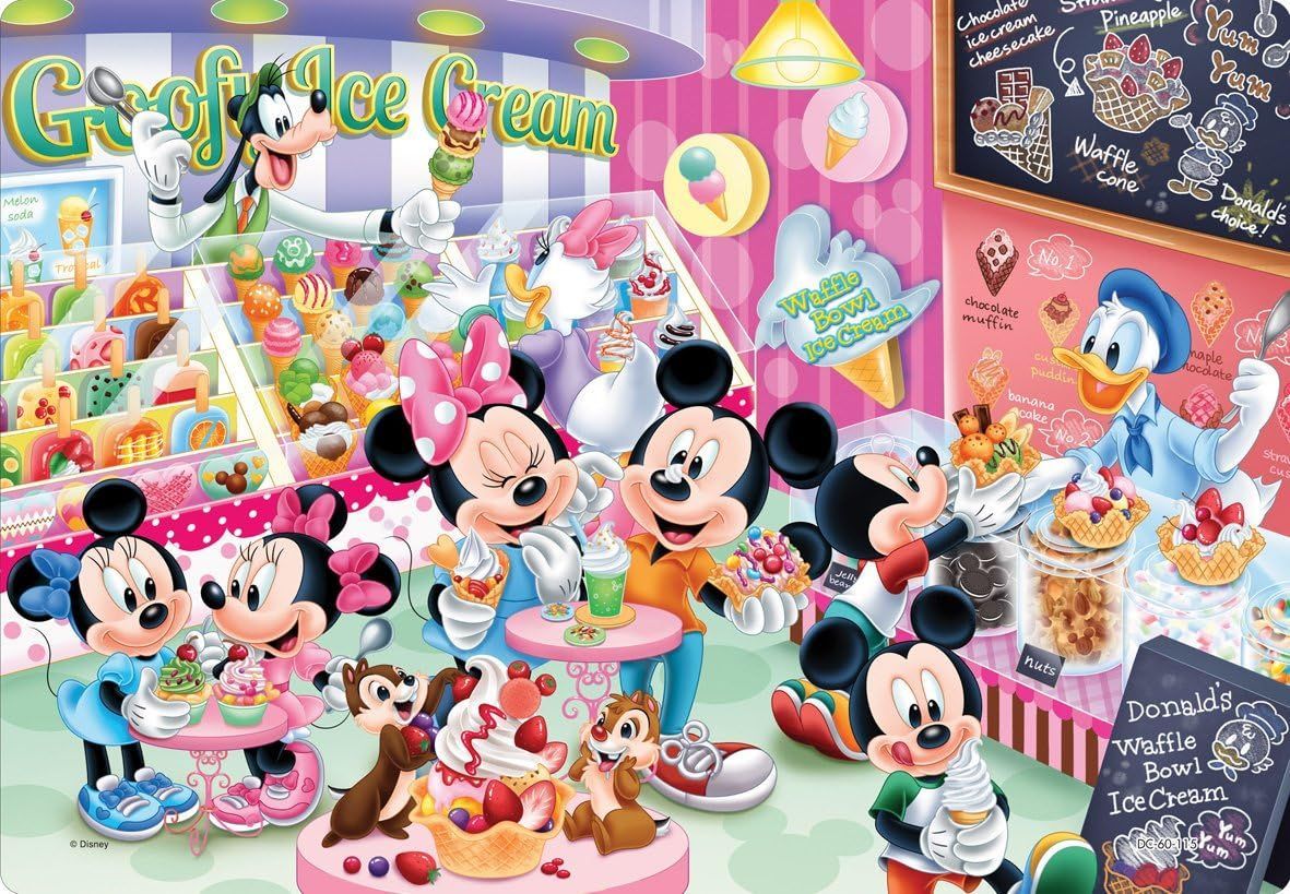 【新品】60ピース 子供向けパズル ディズニー アイスクリームショップでさがそう! チャイルドパズル 