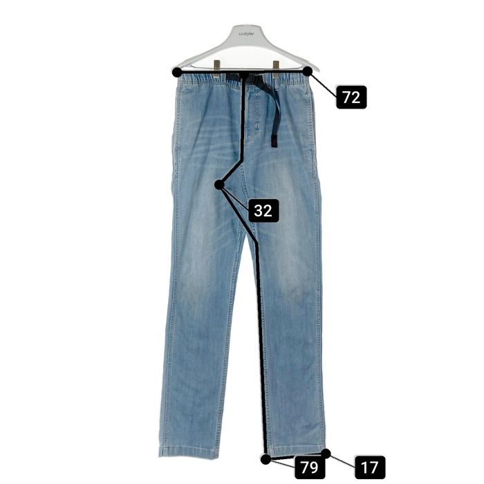 美品 GRAMiCCi デニムパンツ Sサイズ グラミチパンツ 0816-CDJ GRAMICCI (グラミチ) デニム ニューナロー パンツ(DENIM NN
