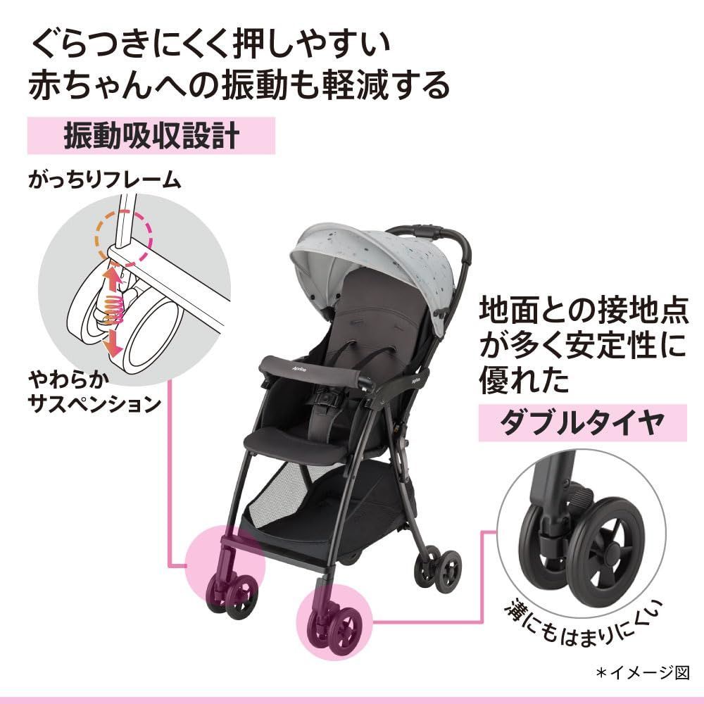  B型ベビーカー マジカルエアー AI 7か月 36か月まで 軽量 コンパクト ネイビー モデル その他 外出 移動用品