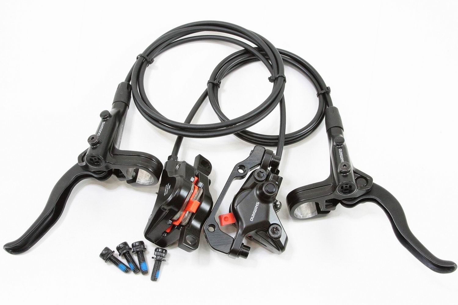 軽量 シマノ SHIMANO ALIVIO M4000 シリーズ 高性能 油圧ディスクブレーキ BL-MT401 BR-MT410 ローター無 前後セット ブラック