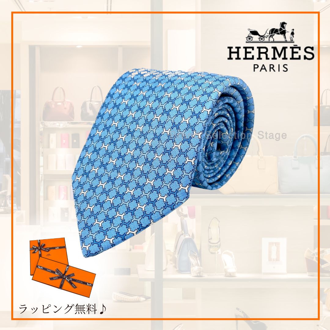 新品】エルメス HERMES ネクタイ ツイルタイ クラヴァット 7cm