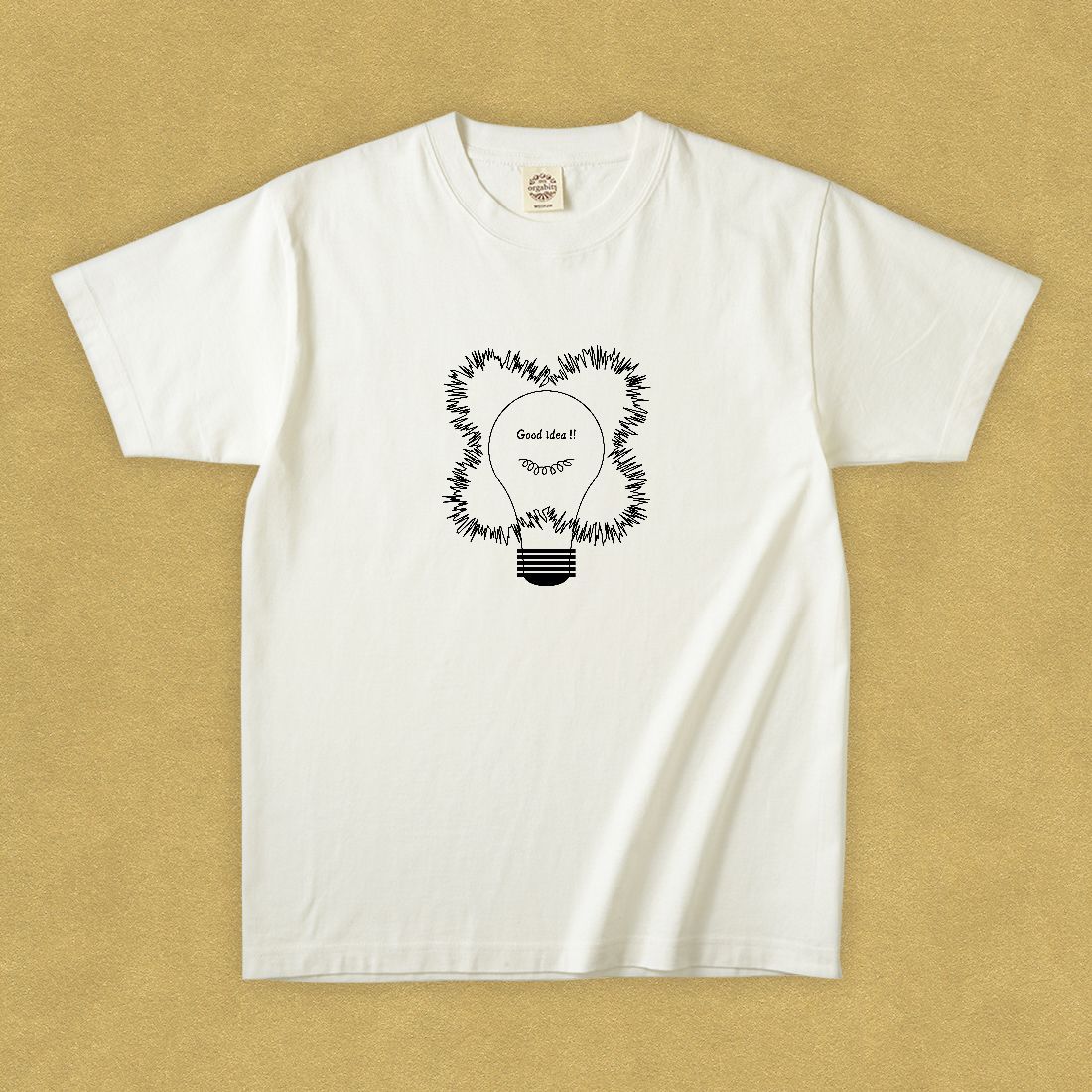 グラフィックTシャツ　Good idea Black