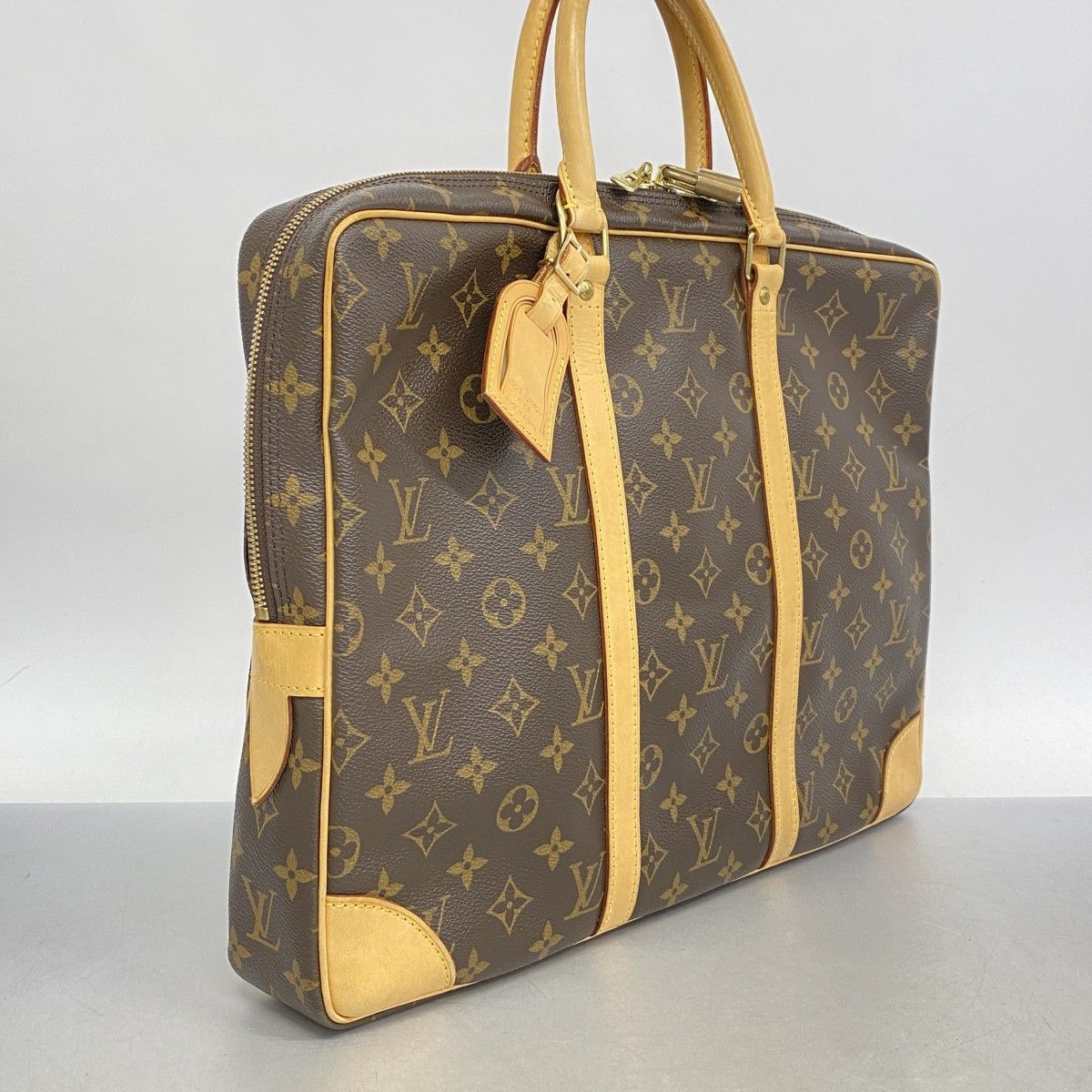 5ce5531】ルイヴィトン ビジネスバッグ モノグラム ポルトドキュマン  