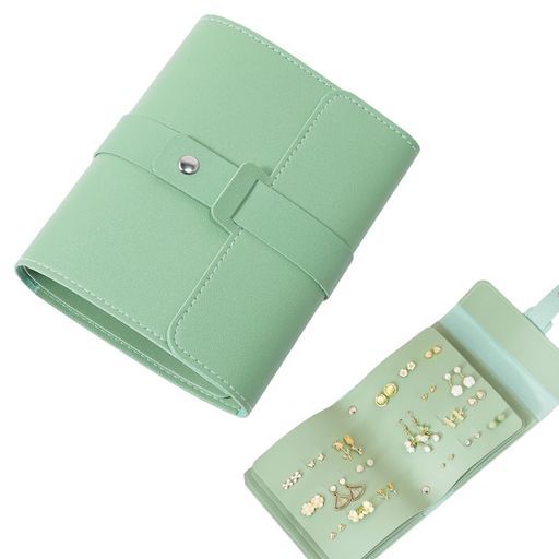 iSuperbジュエリーボックス収納ケースレザー素材イヤリングスタッドピアスオーガナイザーアクセサリーバッグ小物入れネックレス化粧品お釣り収納バッグ大容量持ち運びが簡単折りたた…