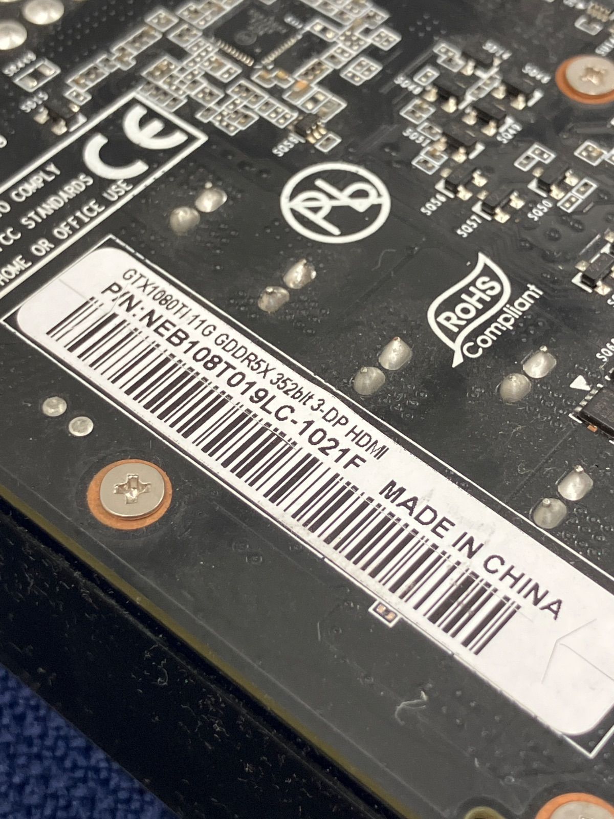 ジャンク GTX1080Ti 11G GDDR5X 352bit 3-DP グラボ グラフィックボード CHRISTIANNAURATH_COM_BR