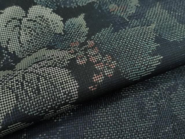 平和屋本店□極上 都喜ヱ門 本場大島紬 9マルキ 葡萄ごよみ 藤絹織物  