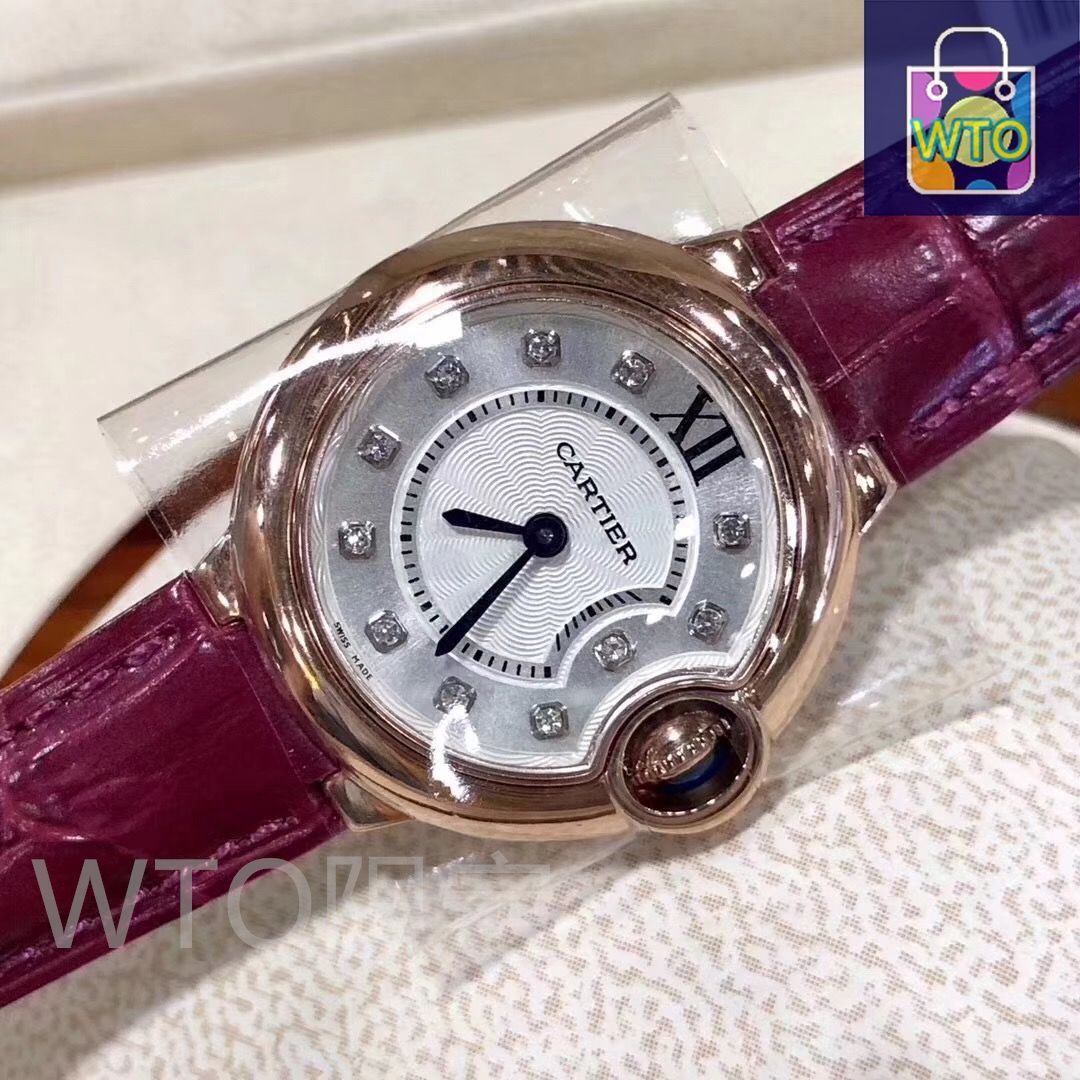 美品バロンブルー28mm CARTIER カルティエ バロンブルー レディース腕時計 28mm