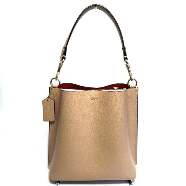 【COACH】ベージュ バケットバッグ COACH - 新品 コーチ COACH ハンドバッグ タウン バケット