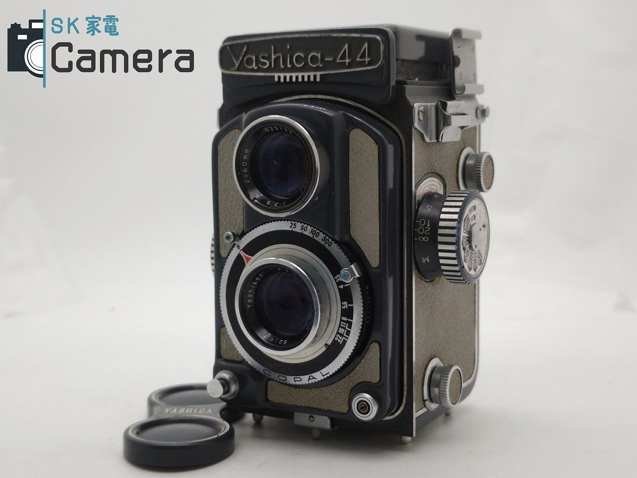 人気No.1/本体 YASHICA ヤシカ ◎ヤシカフレックス二眼レフカメラ Yashica-44 (Yashikor ヤシカ ヤシカＤ◎ 60mm  フィルムカメラ f3.5) グレー - 二眼レフカメラ yashica二眼レフキャップ 概ねキレイ＆概ねクリア 福袋セール】 動作確認済み  レンズキャップ付き ヤシカ44 ...