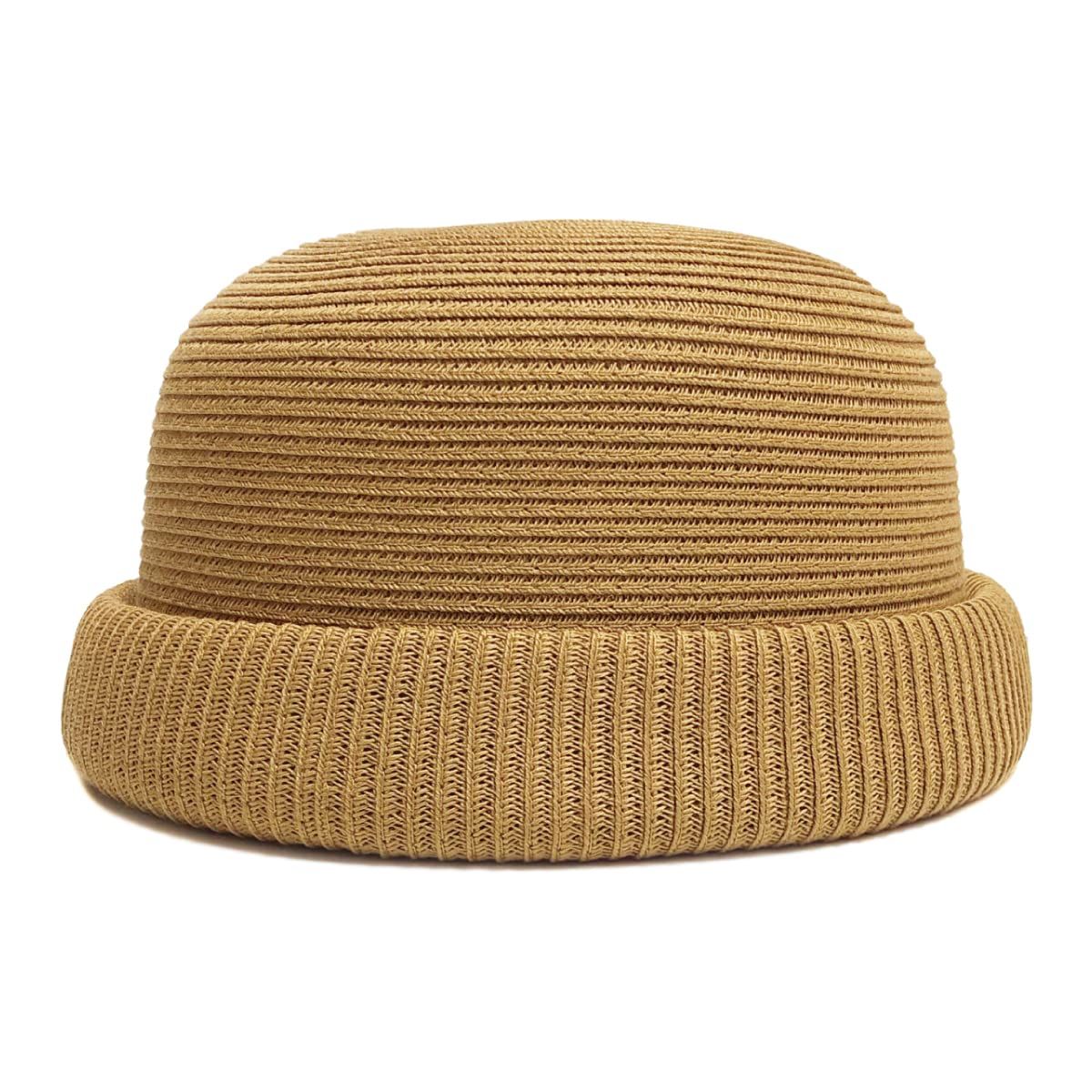 ベーシックエンチ Washable Braid Roll Cap 洗える 帽子 つば無し フィッシャーマン キャップ 抗菌 消臭 メンズ レディース BROWN [ブラウン] [57.0-59.0 cm]