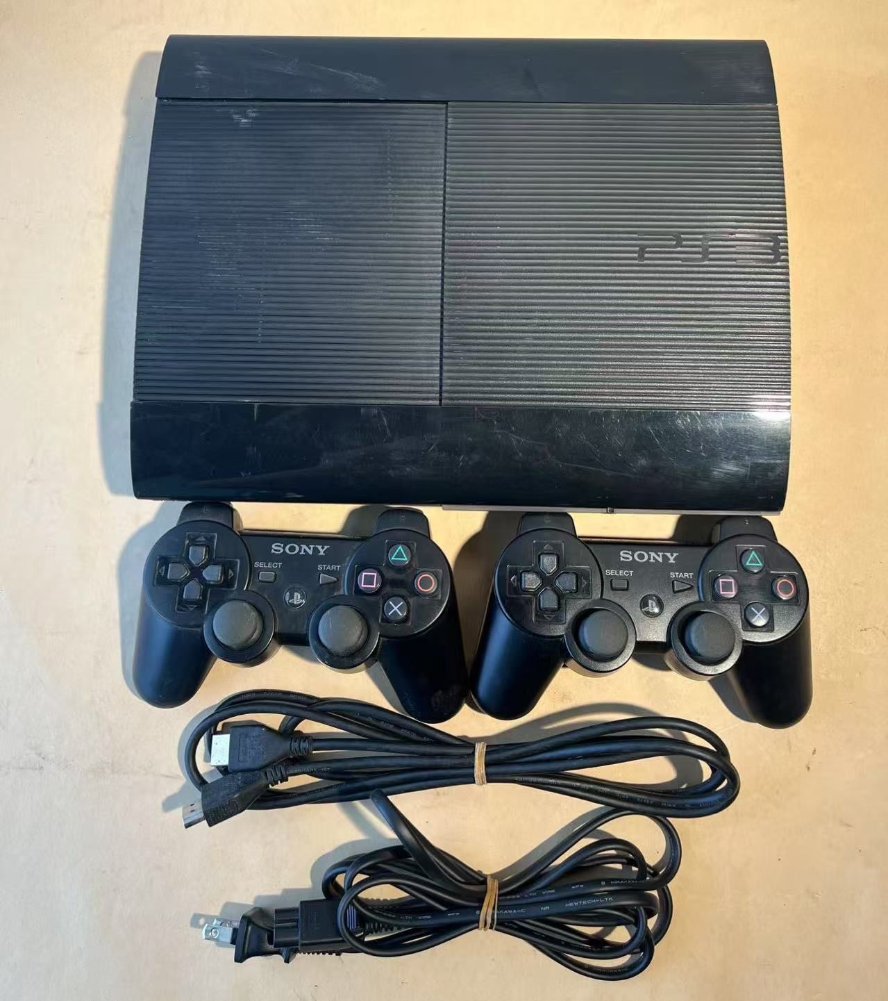 PlayStation 3 本体 コントローラー付きCHCH–−4300C ブラック 【動作 