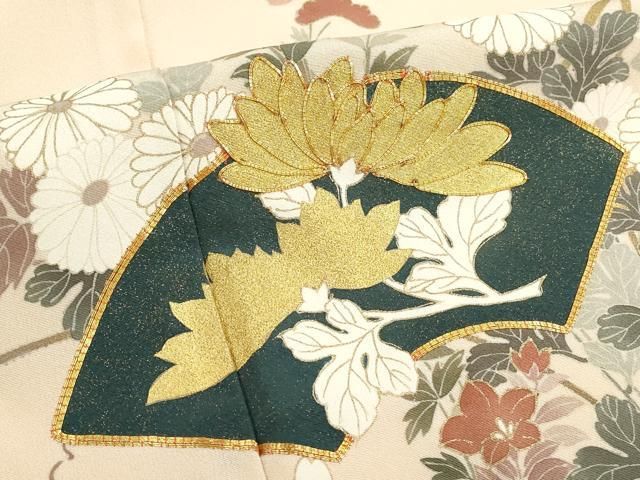 平和屋着物□豪華黒留袖 刺繍 孔雀文 金銀糸 正絹 逸品 DAAR1957qp