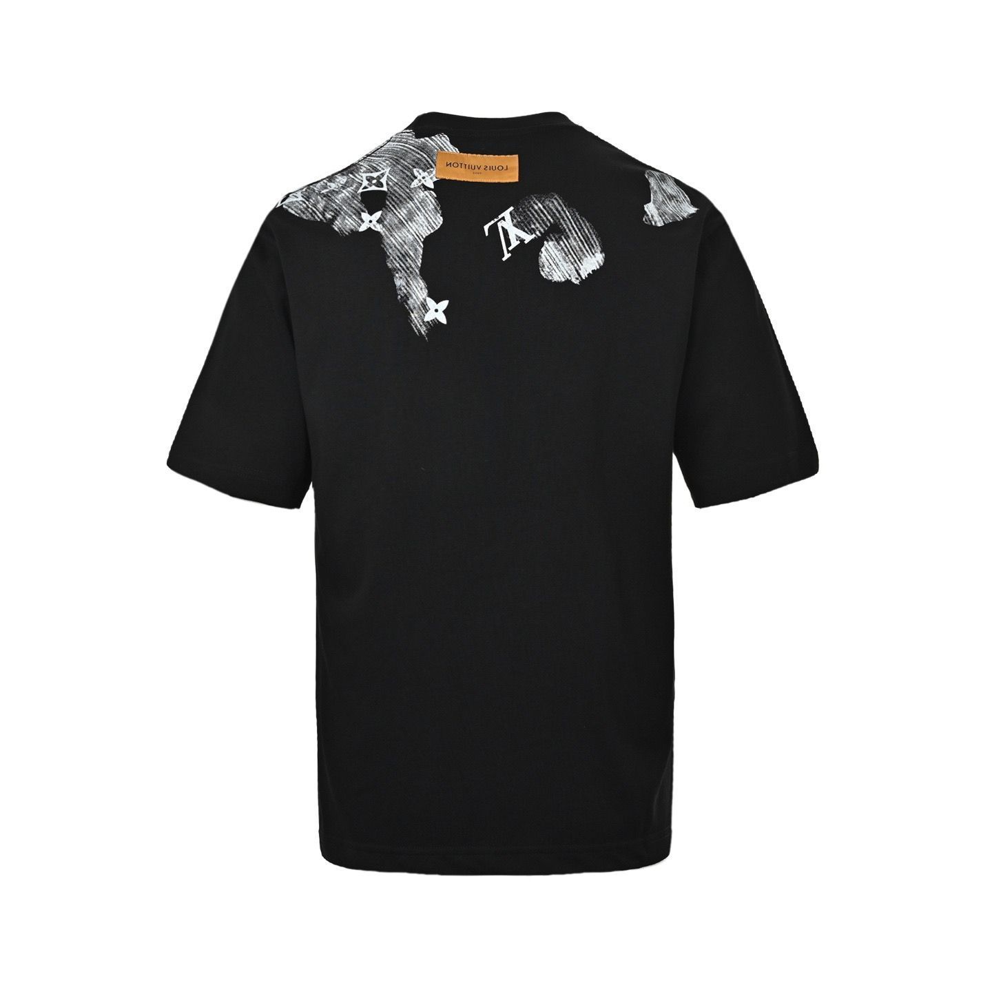 今日特価】Louis Vuitton 水墨暈染レタープリント T シャツ