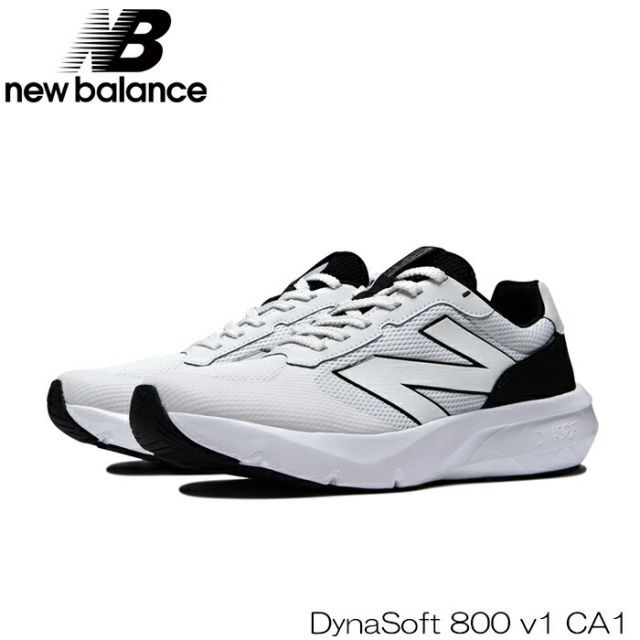 28cm箱潰れ ニューバランス クッションシューズ NEW BALANCE DynaSoft 800 v1 CA1 WHITE/BLACK フィットネス シューズ ウォーキング シューズ 日本正規品