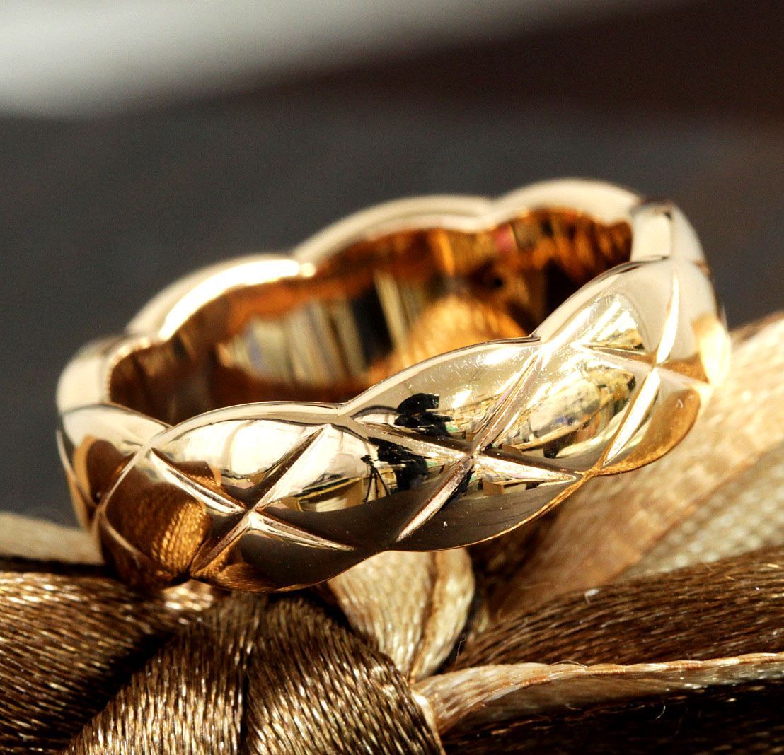 JK198★高級 ダイヤモンド0.1ct K18WG チェーンリング K18 ダイヤモンドチェーンリング | ベゼル 0.1ct - ジュエリーサロン