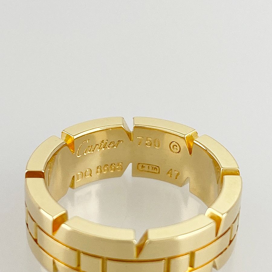カルティエ　Cartier タンクフランセーズ　リング　10号　k18YG Cartier - カルティエ タンクフランセーズ リング K18 ホワイト