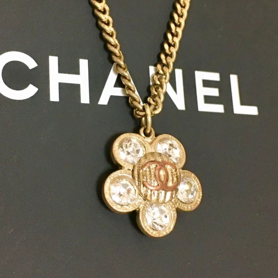 CHANEL シャネル ネックレス ココマーク ゴールド クリスタル | www ...