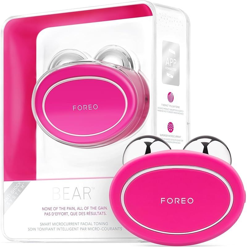 FOREO BEAR フォレオ ベア スマート マイクロカレント フェイシャルトーニング デバイス (ベア， フクシア) 0