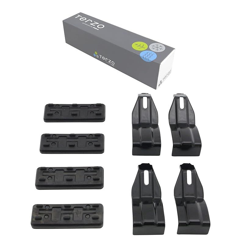 テルッツォ(Terzo) (by PIAA) ルーフキャリア ベースキャリア ホルダー 4個入 ブラック 【トヨタ C-HR NGX5# ZYX1#】 EH428