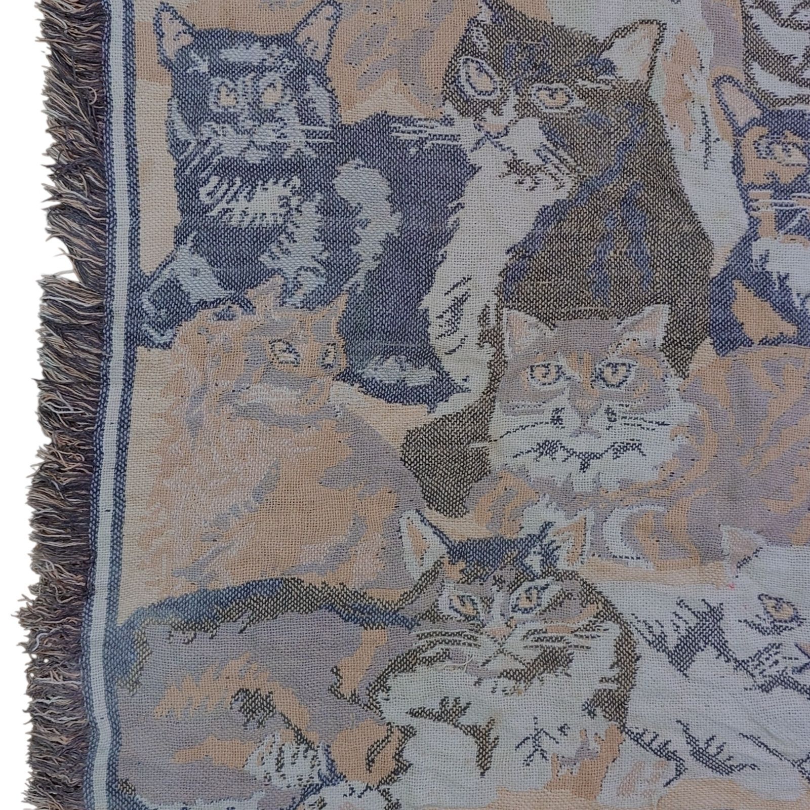 vintageラグ カーペット 猫 キャット 集合 アニマル 1398 楽天市場】 1