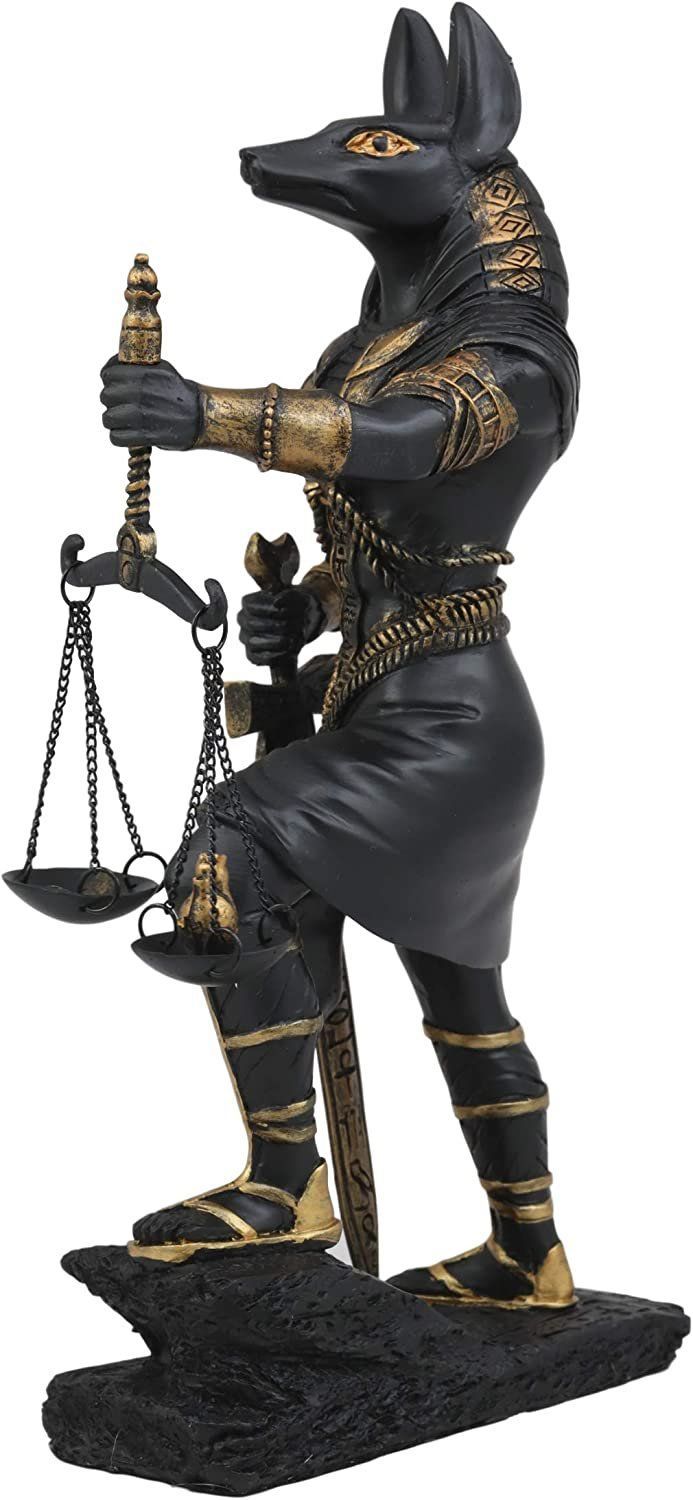 古代エジプト 正義の天秤を持つアヌビス神 彫像（ブラック