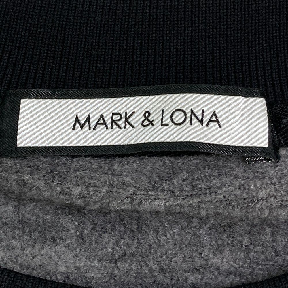 サイズ：48 MARK&amp;LONA マークアンドロナ  裏起毛スウェット切替ブルゾン  グレー系 [240101495031] ゴルフウェア メンズ ストスト MARK&LONA マークアンドロナ 裏起毛スウェット切替ブルゾン