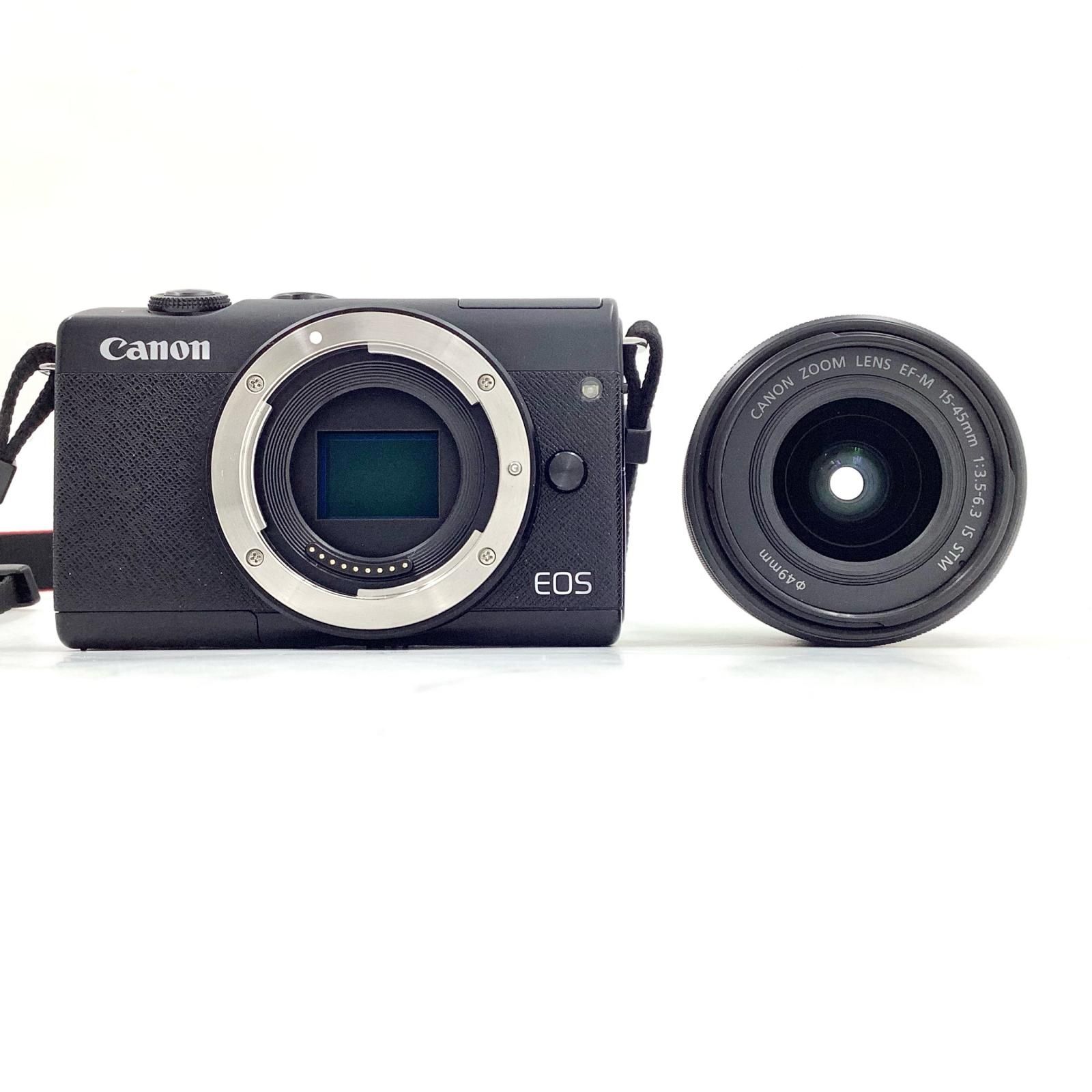 Canon デジタル一眼 EOS M200 EF-M15-45 IS STM レンズキット ブラック 動作 済 全額返金保証 最速発送